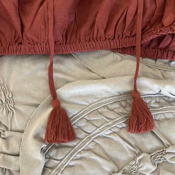 J. Crew tassel tie front crop top size small NWT - Picture 4 of 5